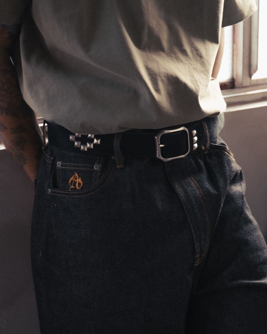 ANTIMID STUDS BELT 超希少 即完売 ブラック シルバー - メルカリ