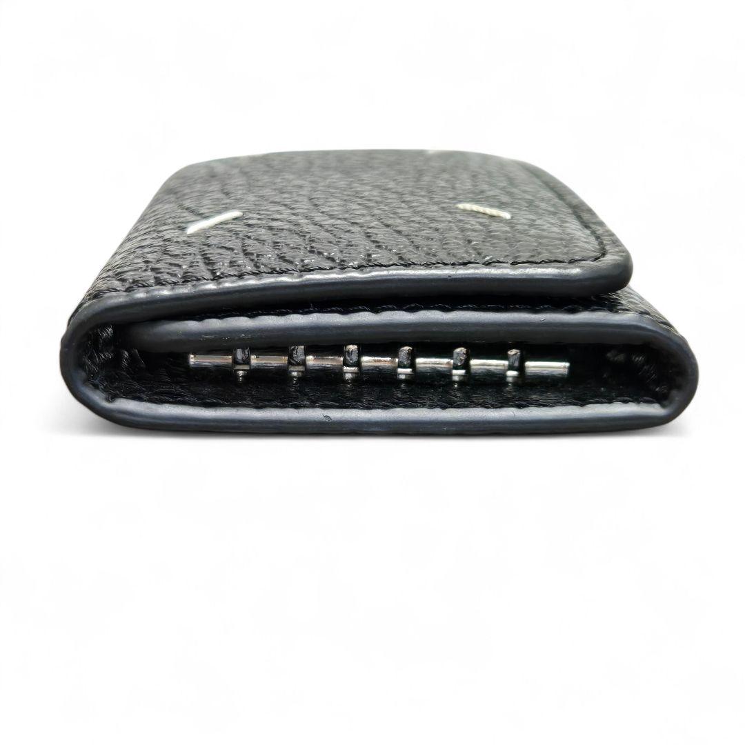 【未使用】メゾンマルジェラ 4ステッチ 6連 レザー キーケース ブラック