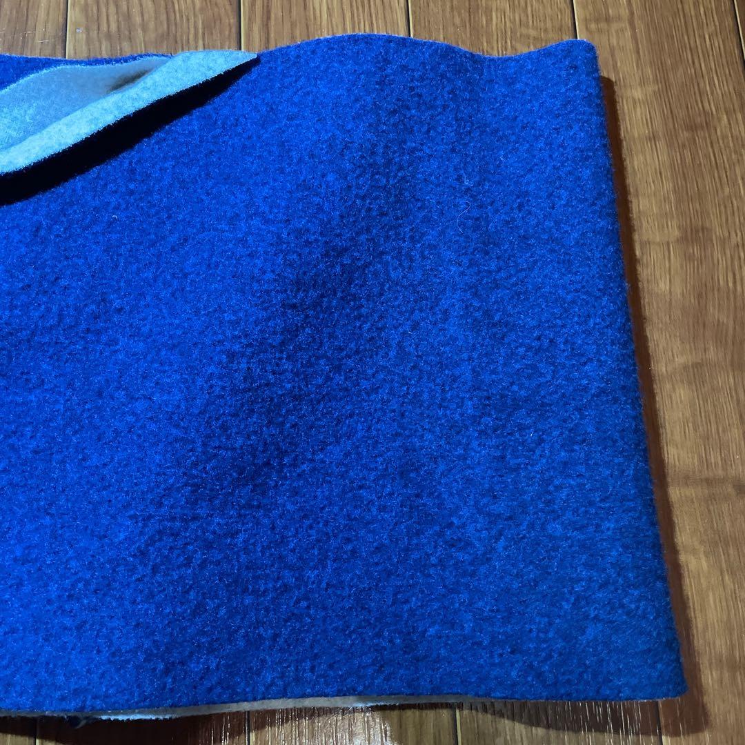 【ほぼ新品】フィンガリン マフラー 日本製 ブルー×ホワイト