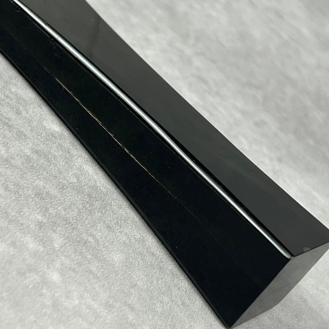 良品　三味線　撥　バチ　鼈甲　べっ甲　水牛台 天然素材　開き約9.2cm　ケース