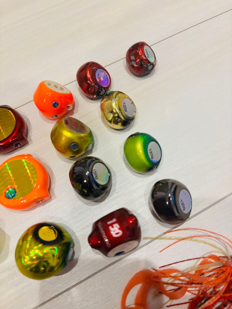 ディープタイラバヘッド 15個セット 紅牙ベイラバーフリー 炎月