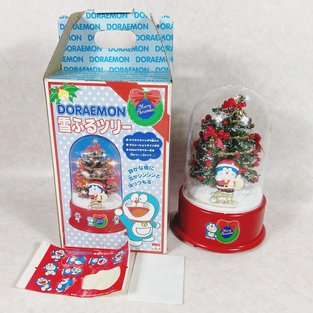 希少✨美品✨ドラえもん 雪ふるツリー スノードーム クリスマスツリー