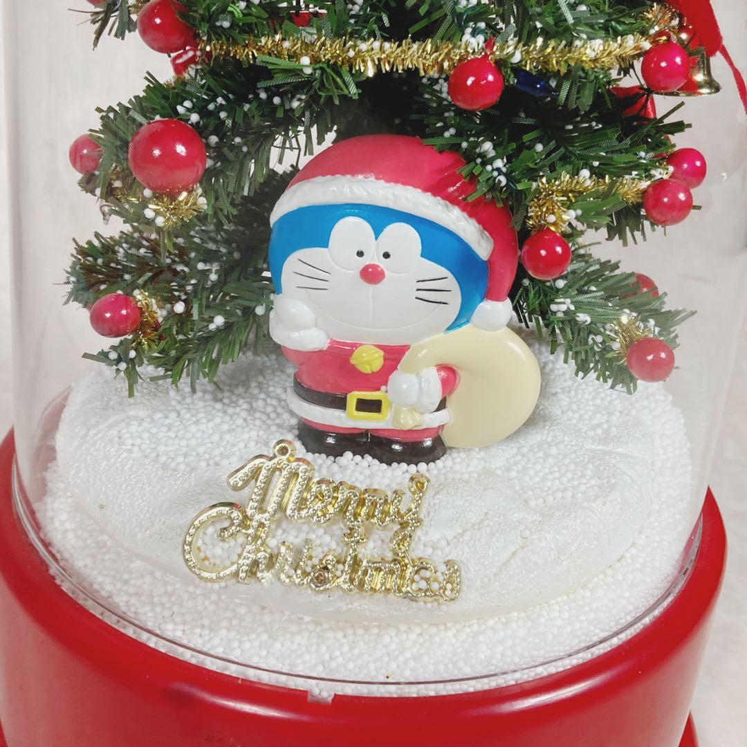 希少✨美品✨ドラえもん 雪ふるツリー スノードーム クリスマスツリー