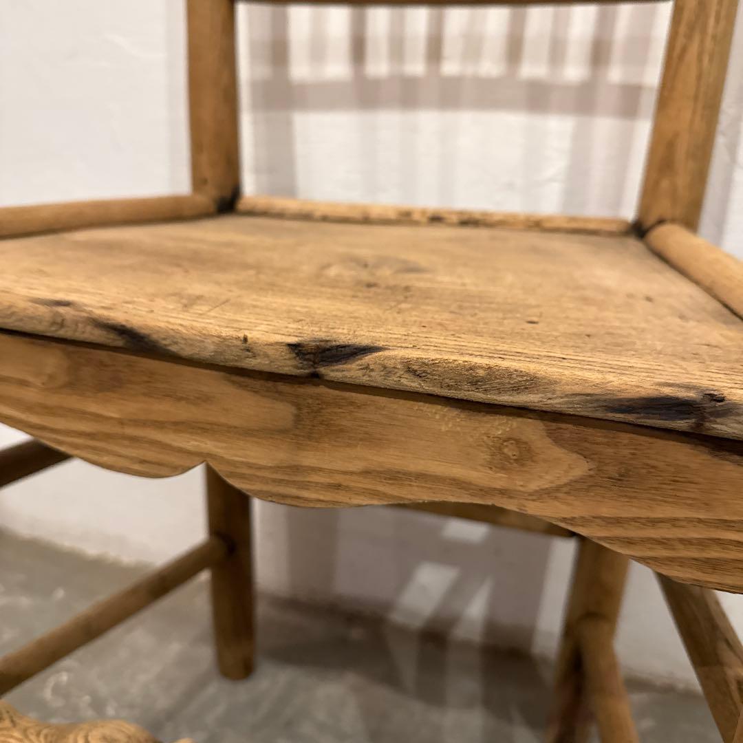 ヴィンテージ　ダイニングチェア　カフェチェア　　剥離　5