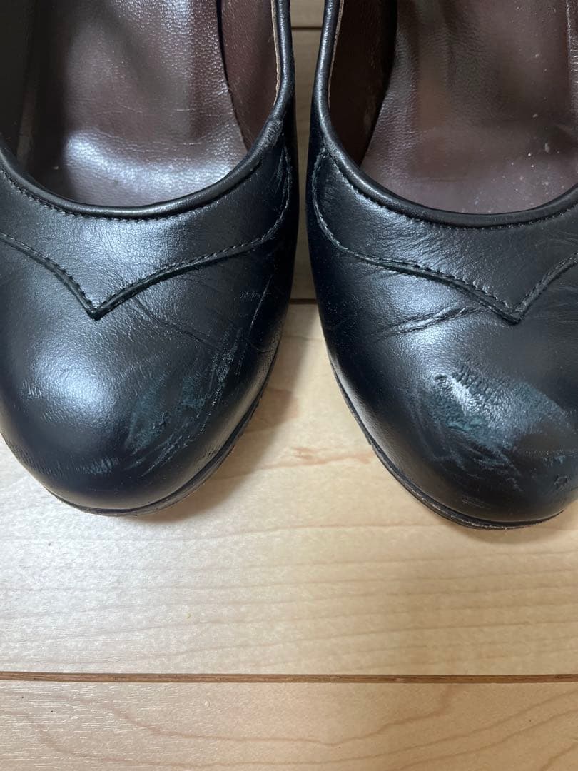 ガジャルド フラメンコシューズ サイズ40 24.5cm 黒革 ブラック