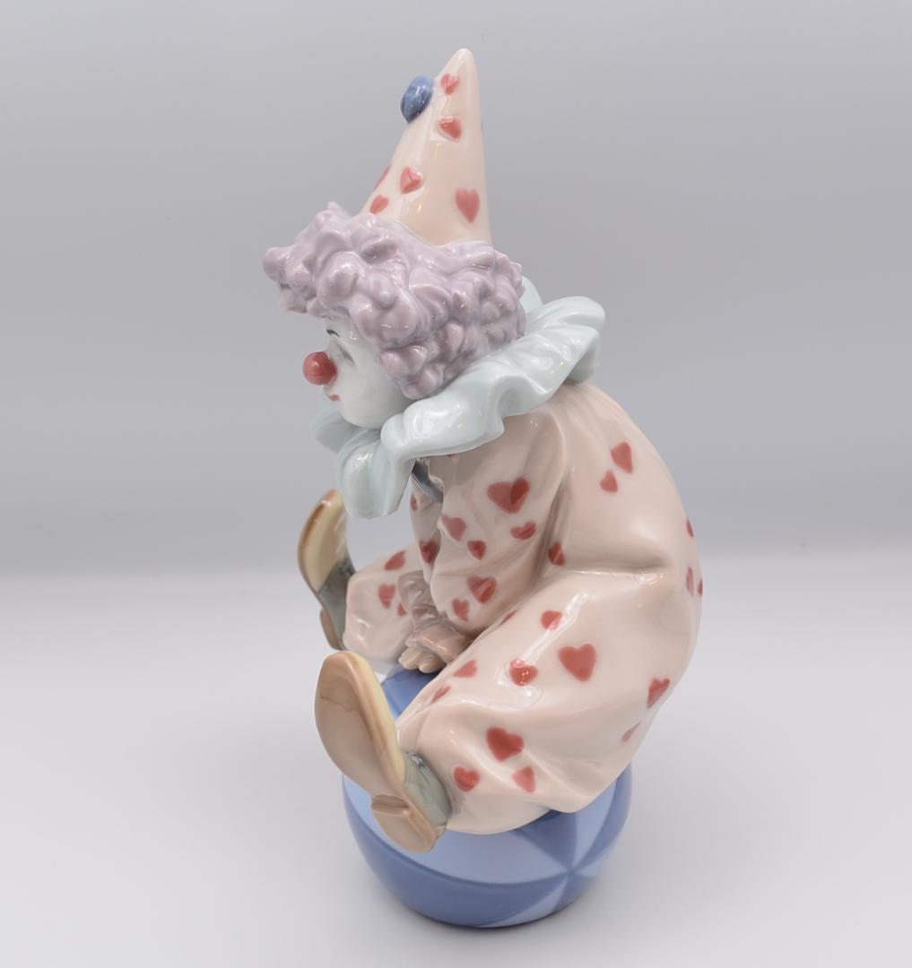 ボールを打つ／小さなピエロ　リヤドロ　２体セット　スペイン　光沢仕上げ　美品