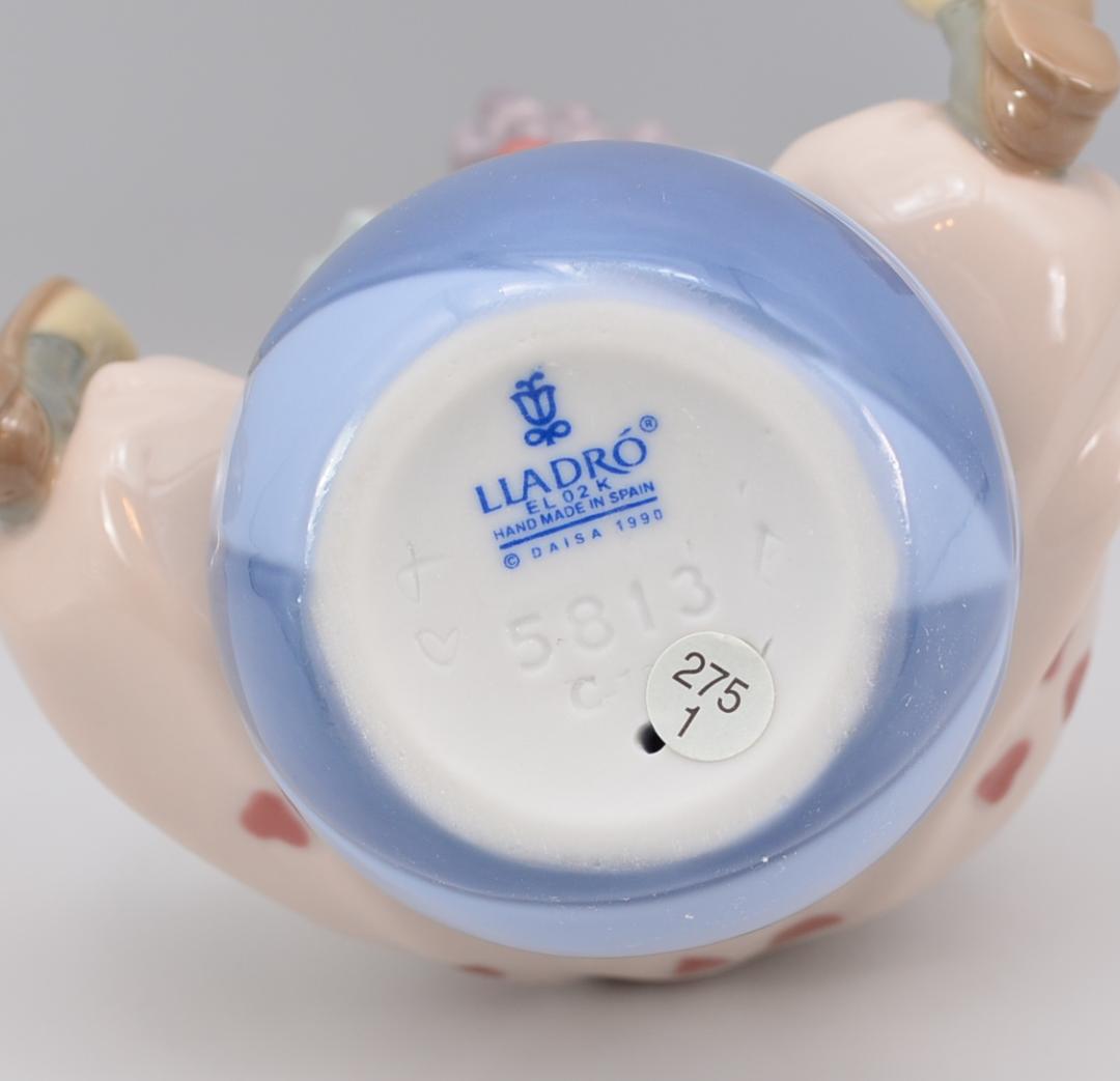 ボールを打つ／小さなピエロ　リヤドロ　２体セット　スペイン　光沢仕上げ　美品