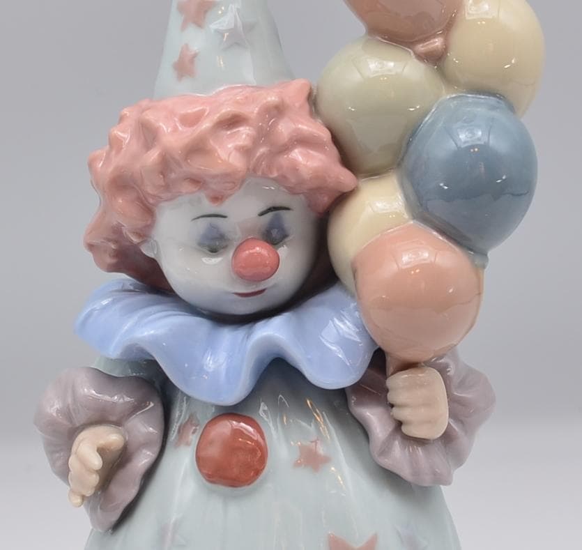 ボールを打つ／小さなピエロ　リヤドロ　２体セット　スペイン　光沢仕上げ　美品