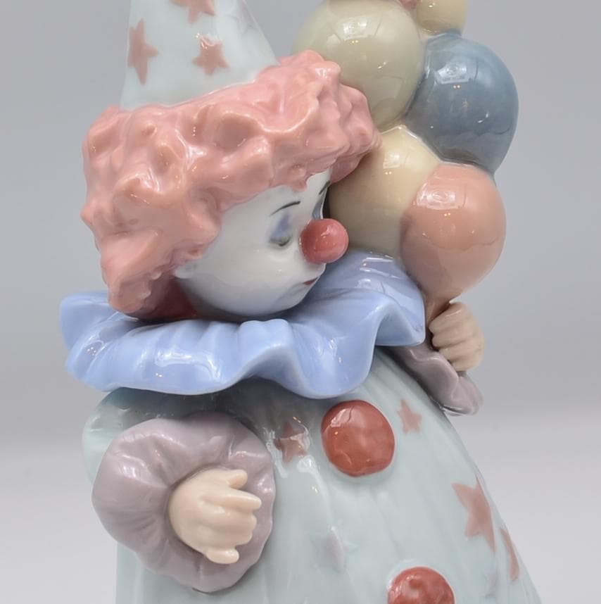 ボールを打つ／小さなピエロ　リヤドロ　２体セット　スペイン　光沢仕上げ　美品