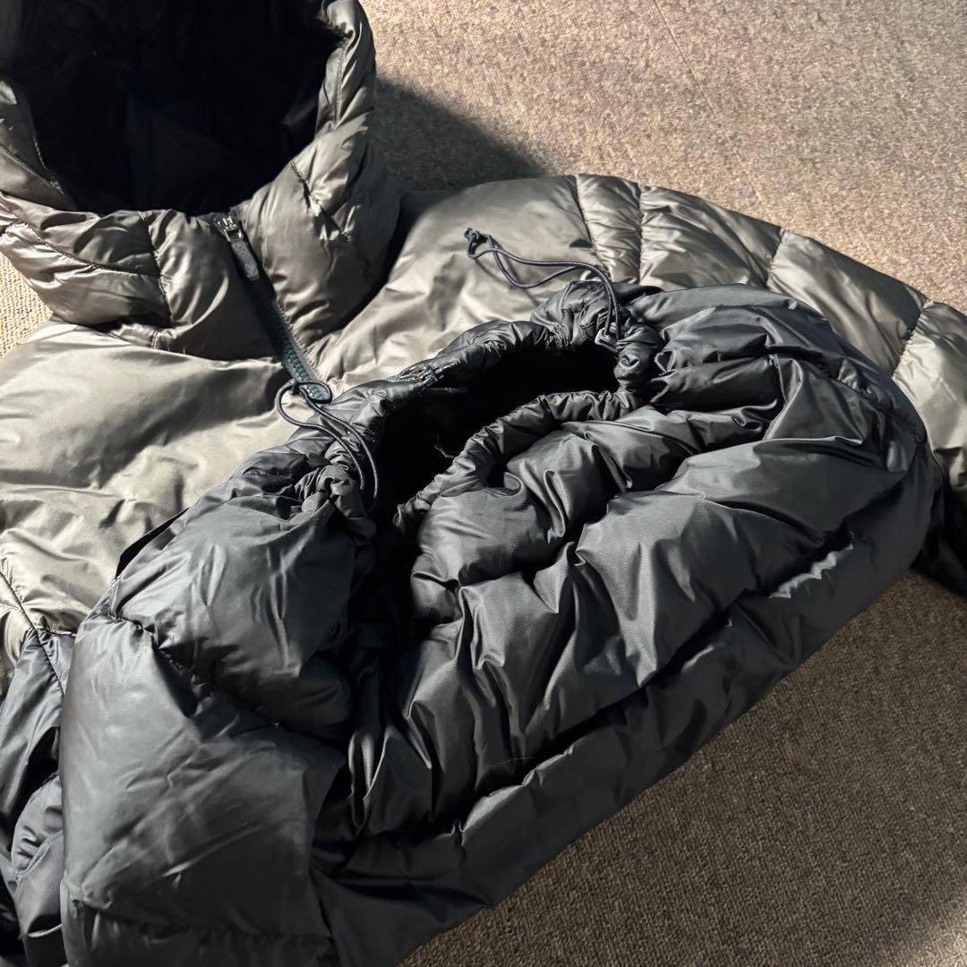 美品 Columbia ダウン パファージャケット 短丈 フード ドローコード