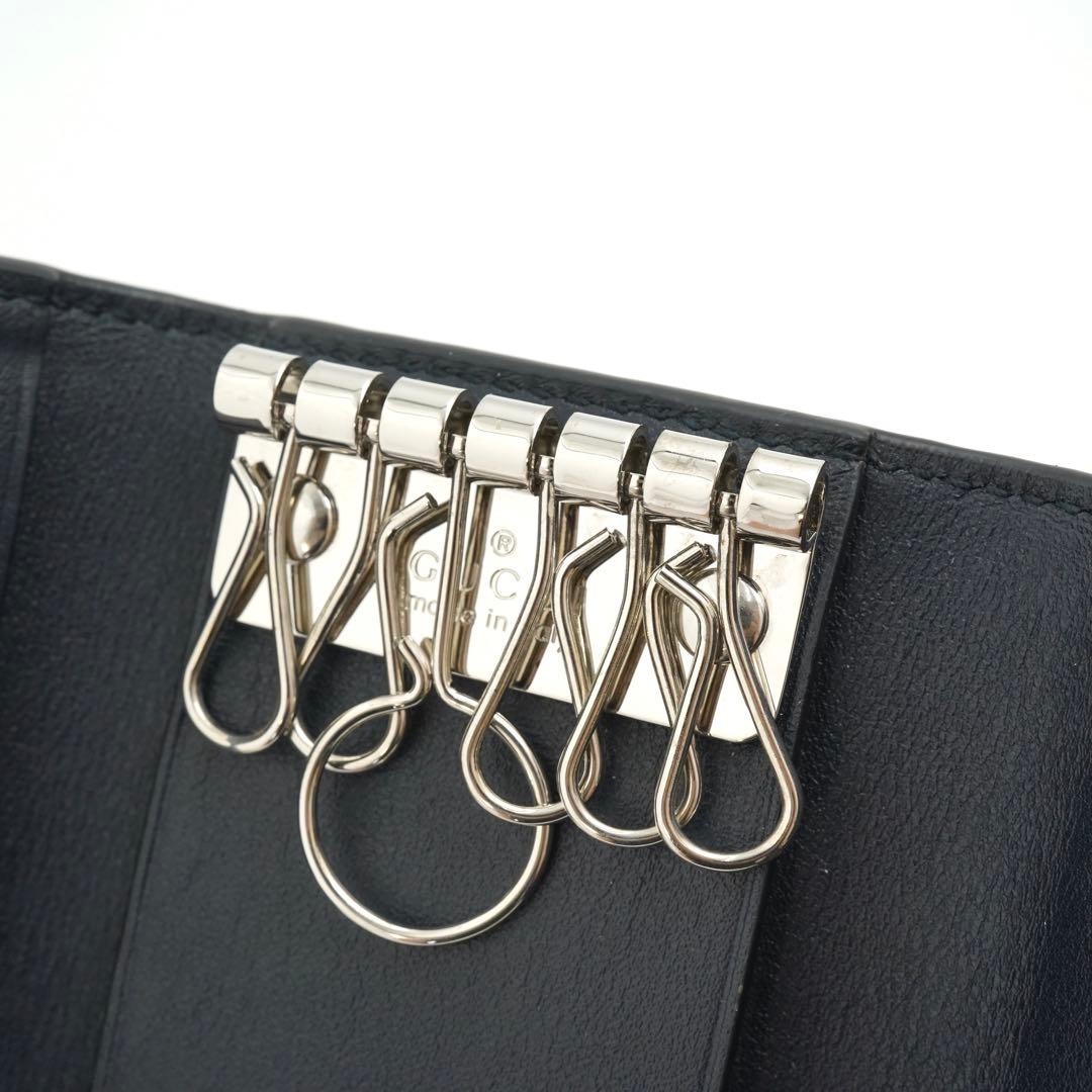 ✨未使用展示品・箱付き✨　GUCCI キーケース　マイクロGG 6連　刻印