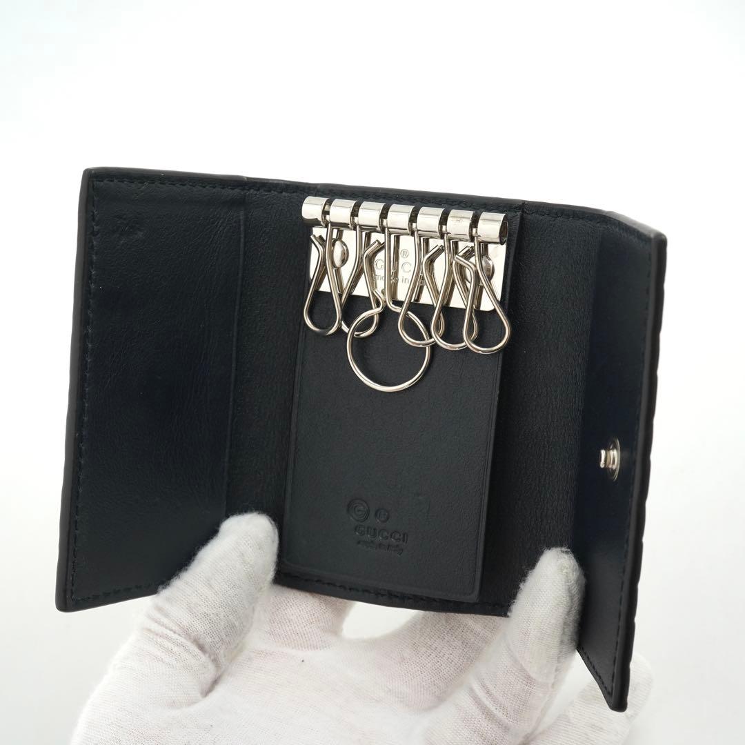 ✨未使用展示品・箱付き✨　GUCCI キーケース　マイクロGG 6連　刻印