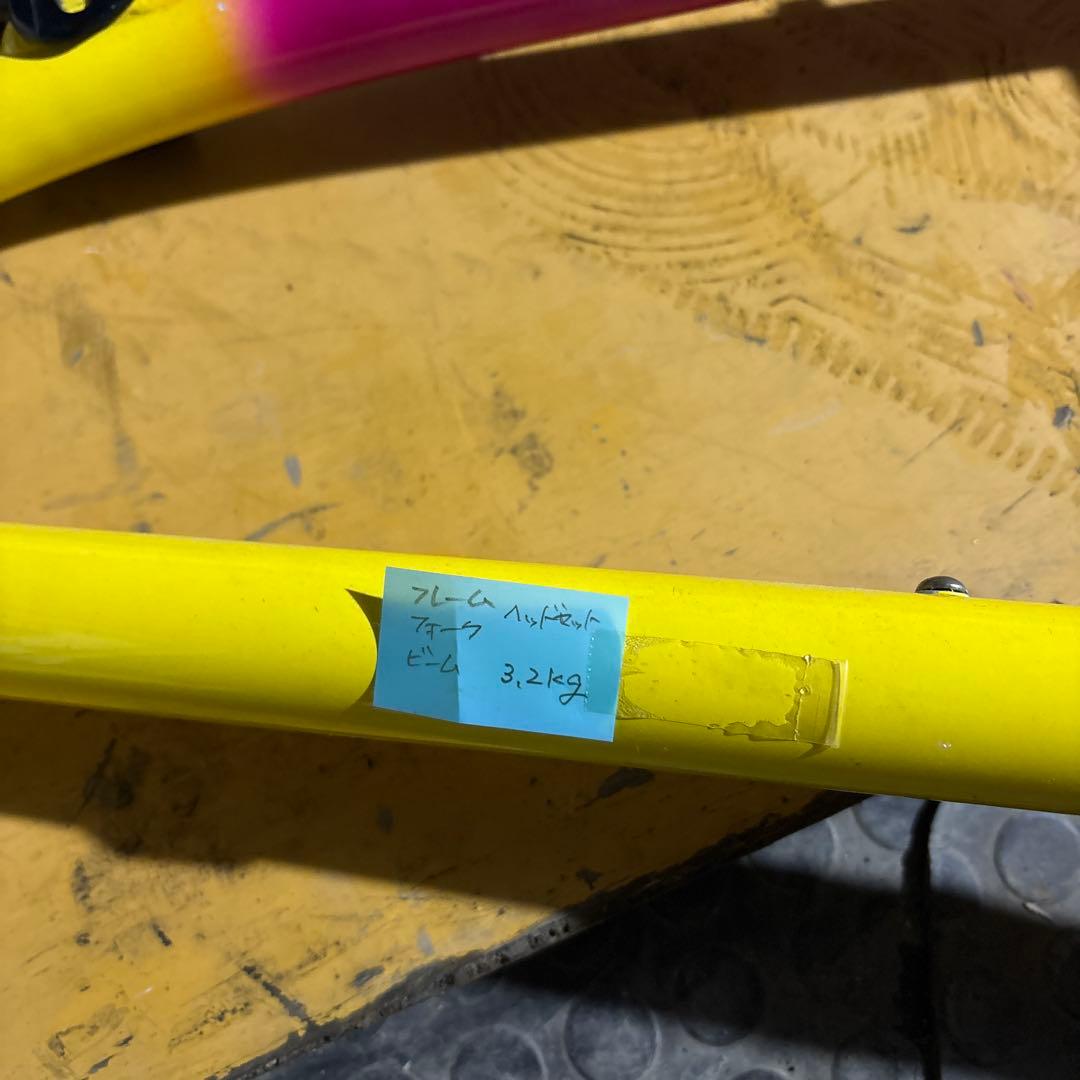 SOFTRIDE ロードバイクフレーム ピンク/イエロー