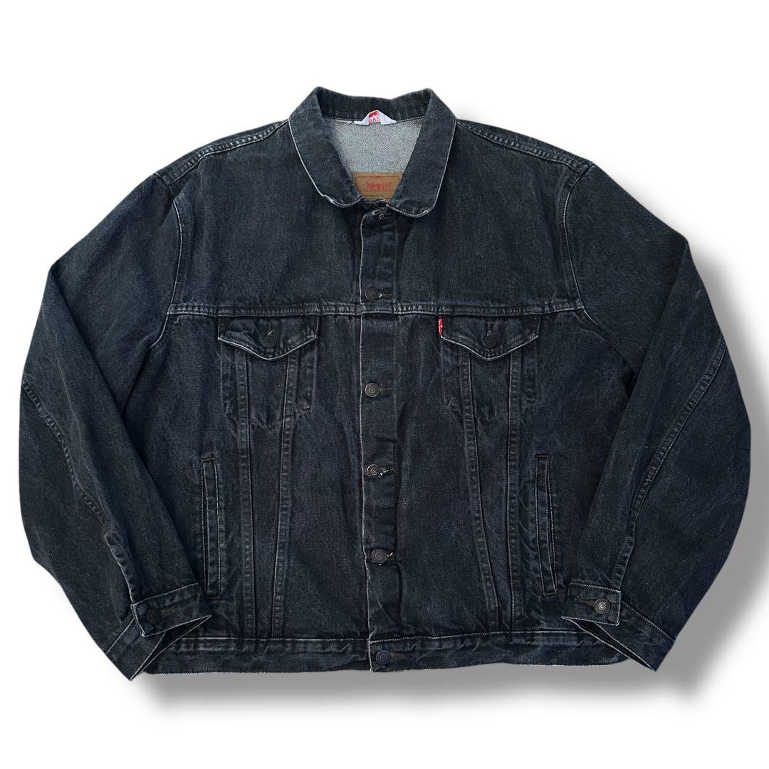 80s levi's 先染めブラックデニムジャケット 70506-0259 XL - メルカリ