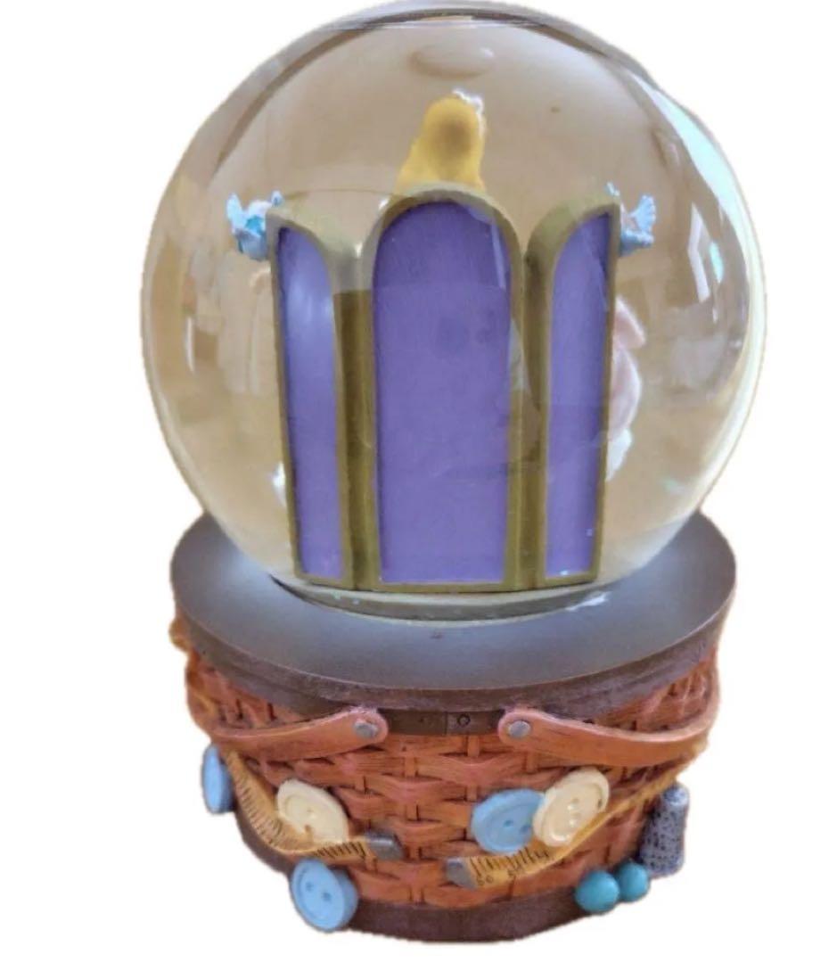 シンデレラ 青い鳥 ピンクドレス レア ディズニー スノードーム