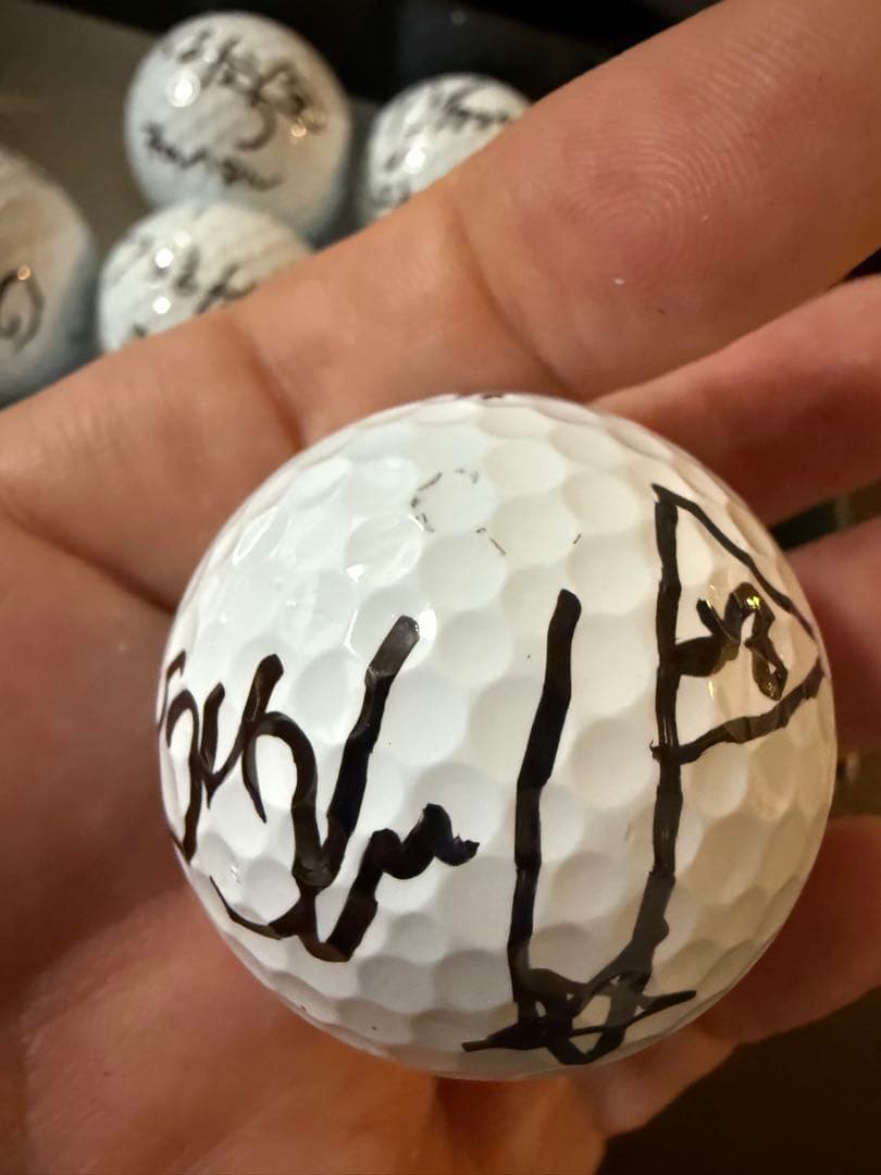 イ・ボミ、キムハヌル、ユンチェヨン、北田るい女子プロゴルファー 直筆サインボール