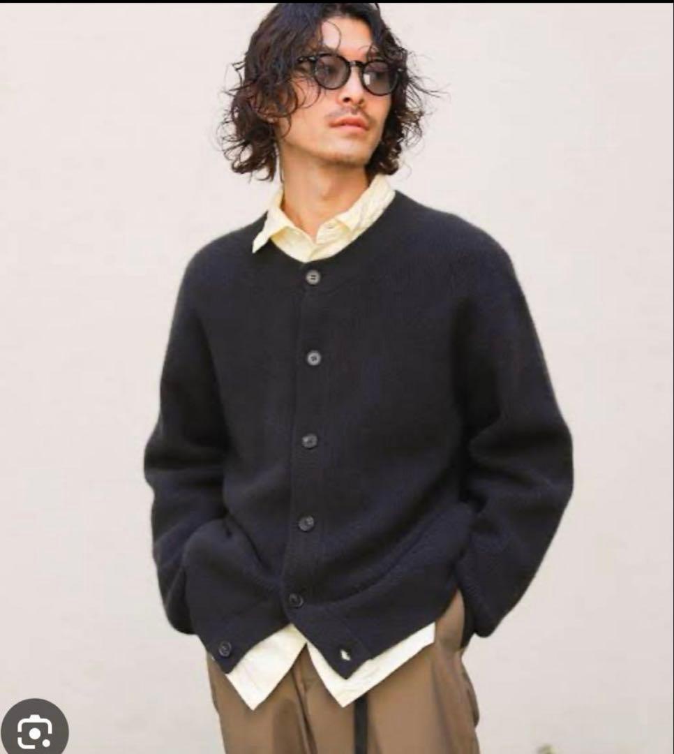 バトナー カシミア フォックス クルーネックカーディガン - メルカリ