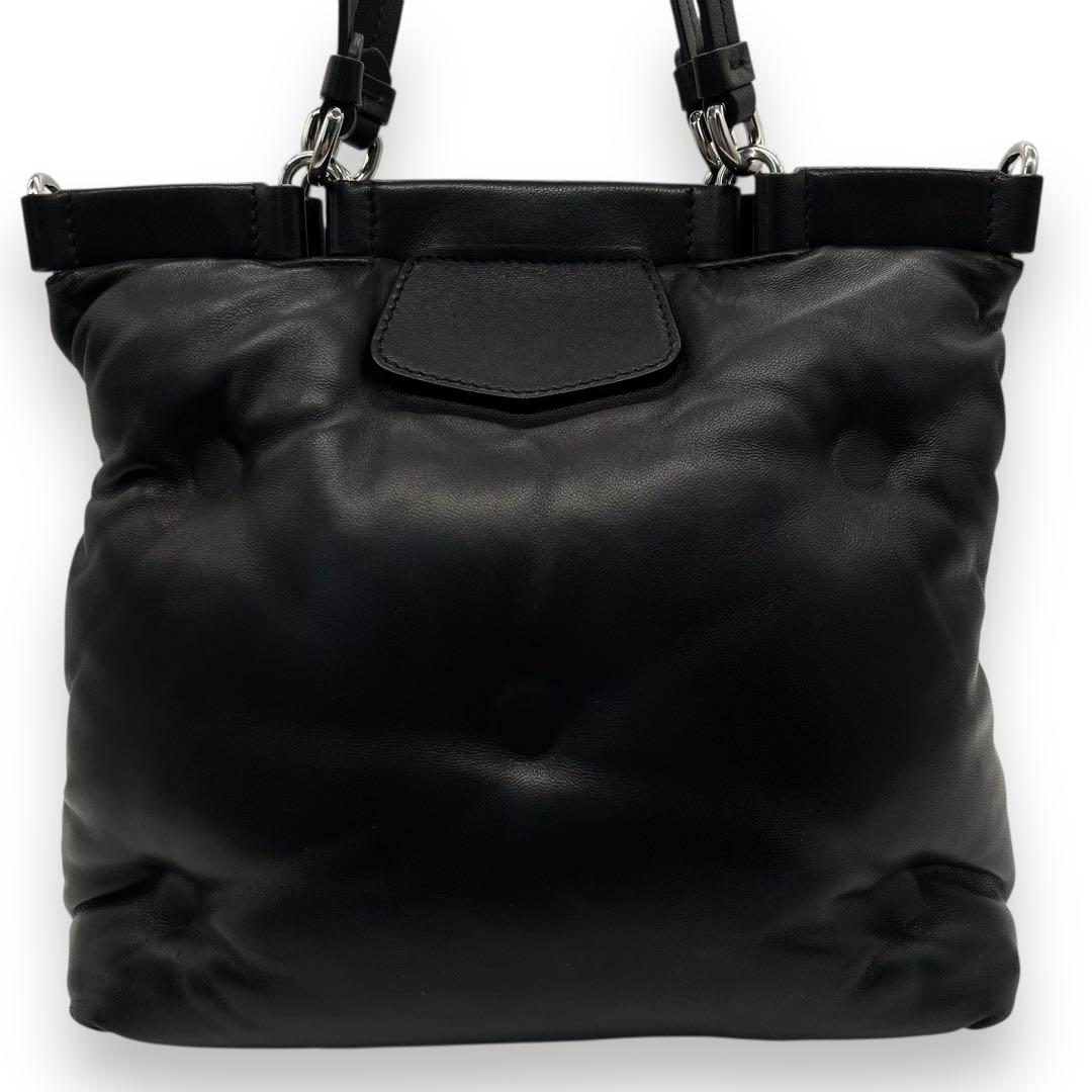 極美品■メゾンマルジェラ グラムスラム ショッピングバッグ 2way ブラック