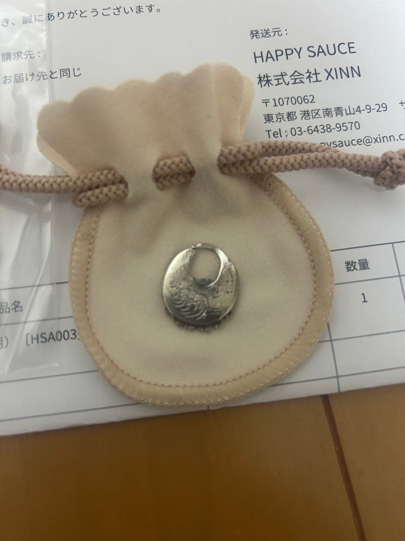 シルバー製ピアス(太陽・波・魚デザイン)