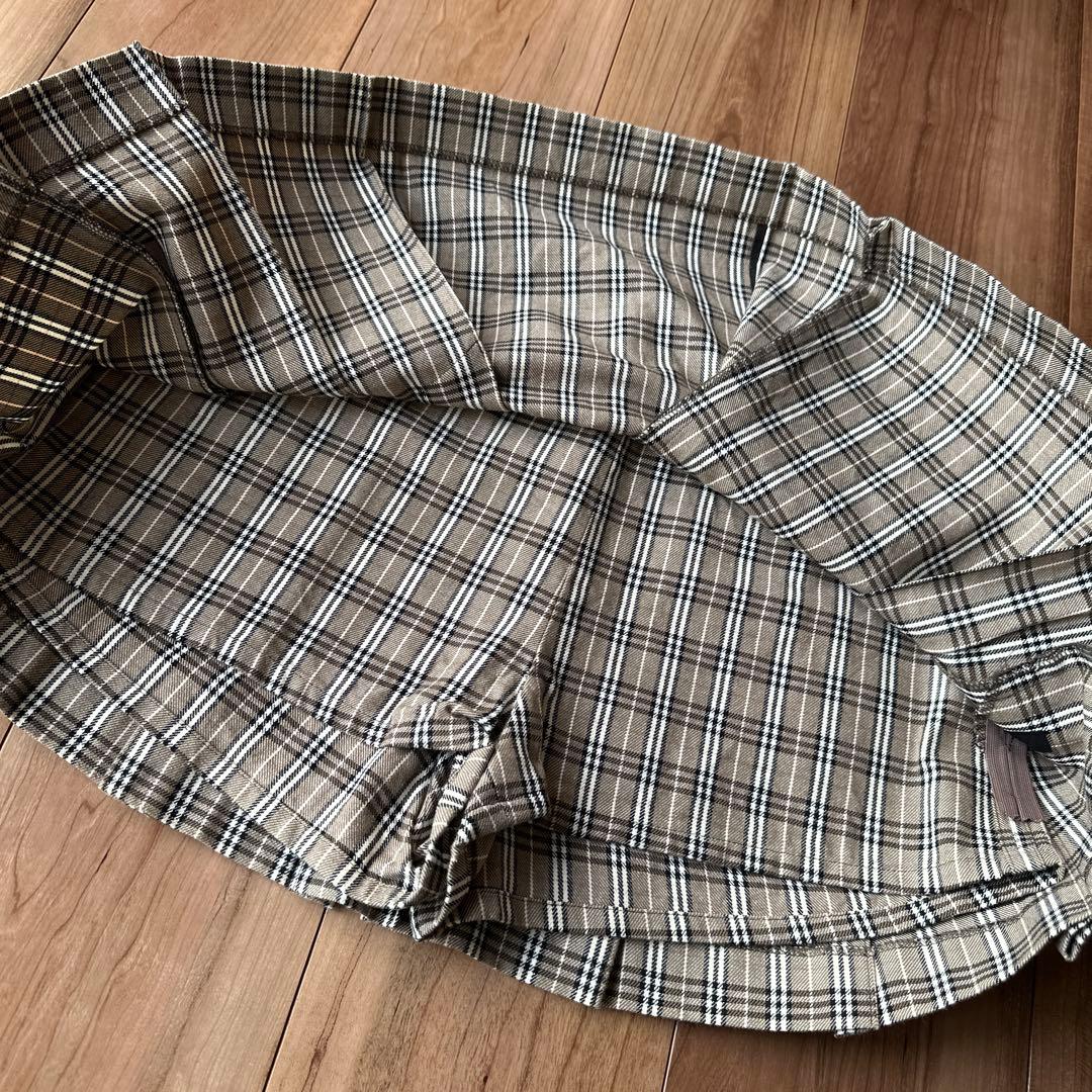 Burberry Blue Label】 チェック プリーツミニスカート - メルカリ