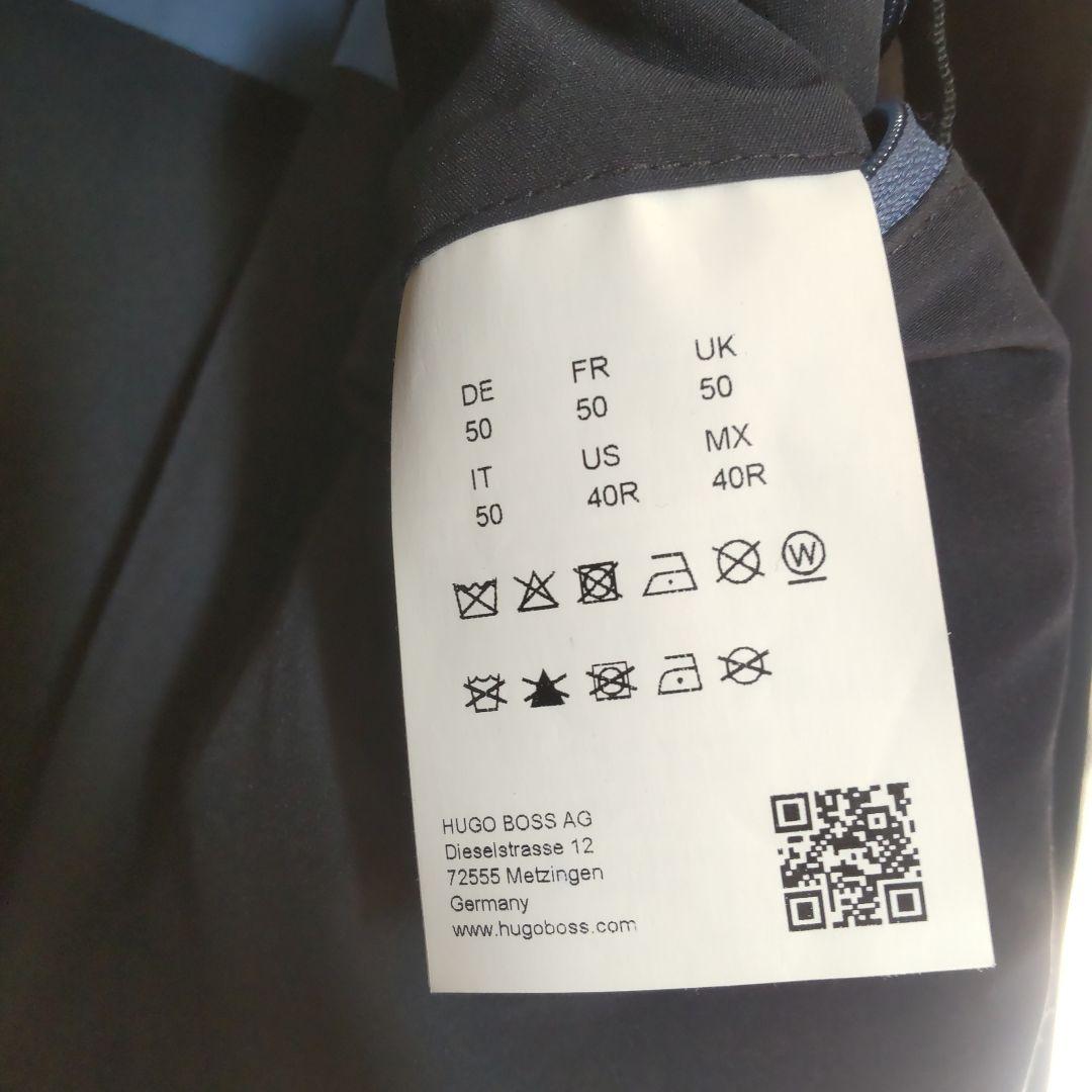 HUGO BOSS ネイビー ステンカラーコート サイズ50