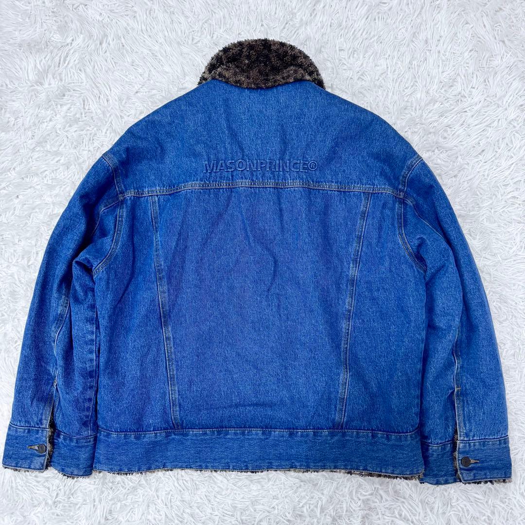 【グリコ様希少】メゾンプリンス リバーシブル デニムジャケット ボア L 3