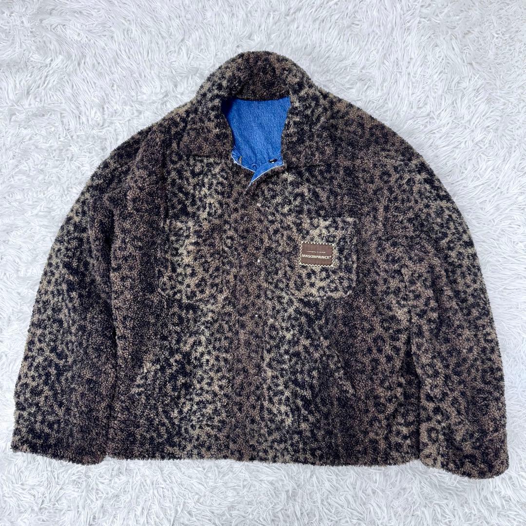 【グリコ様希少】メゾンプリンス リバーシブル デニムジャケット ボア L 3