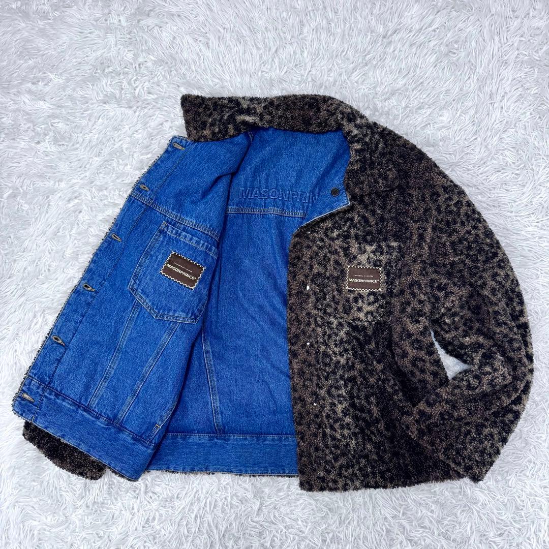 【グリコ様希少】メゾンプリンス リバーシブル デニムジャケット ボア L 3