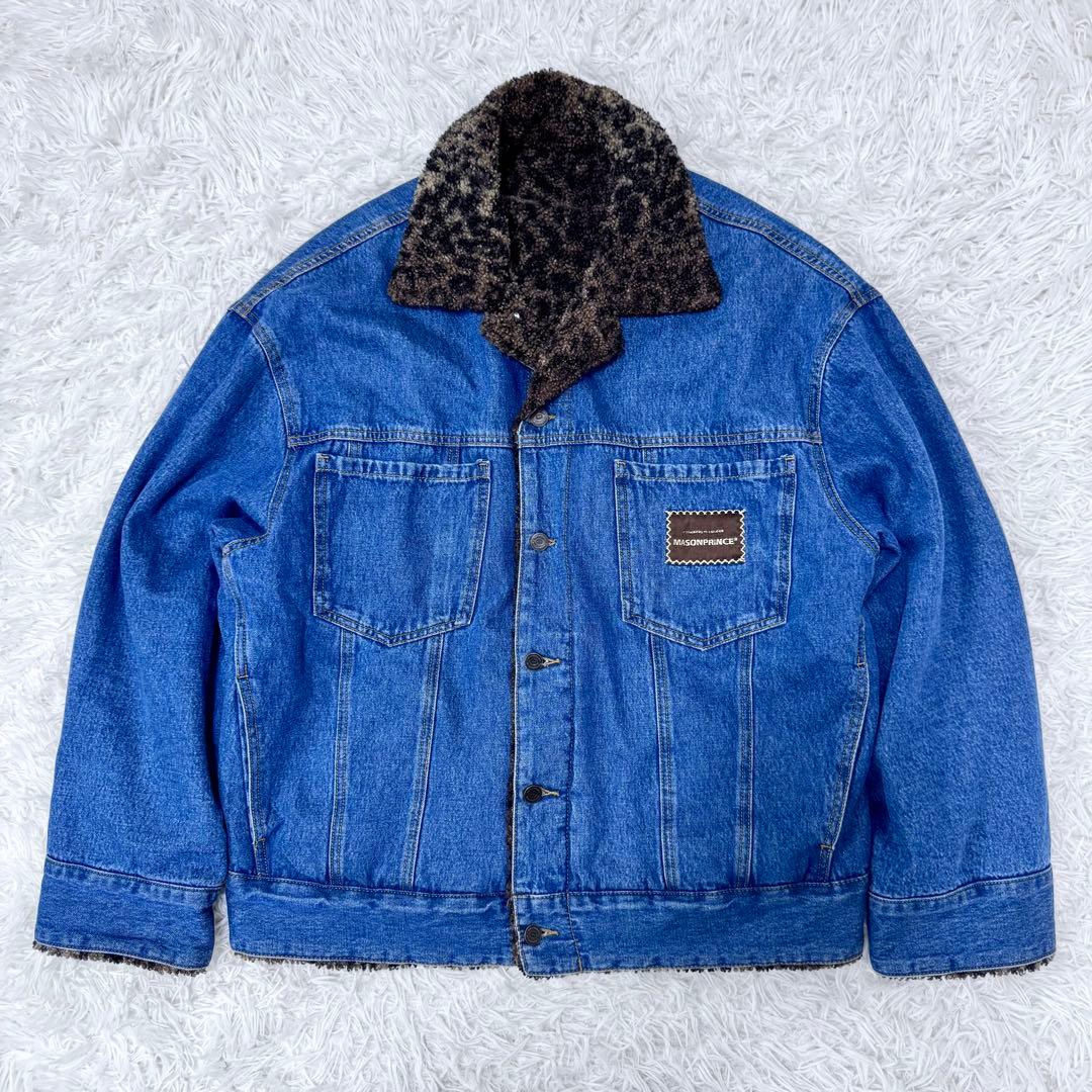 【グリコ様希少】メゾンプリンス リバーシブル デニムジャケット ボア L 3