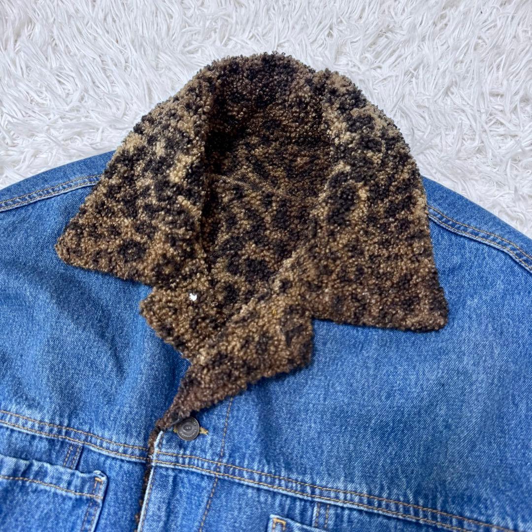 【グリコ様希少】メゾンプリンス リバーシブル デニムジャケット ボア L 3