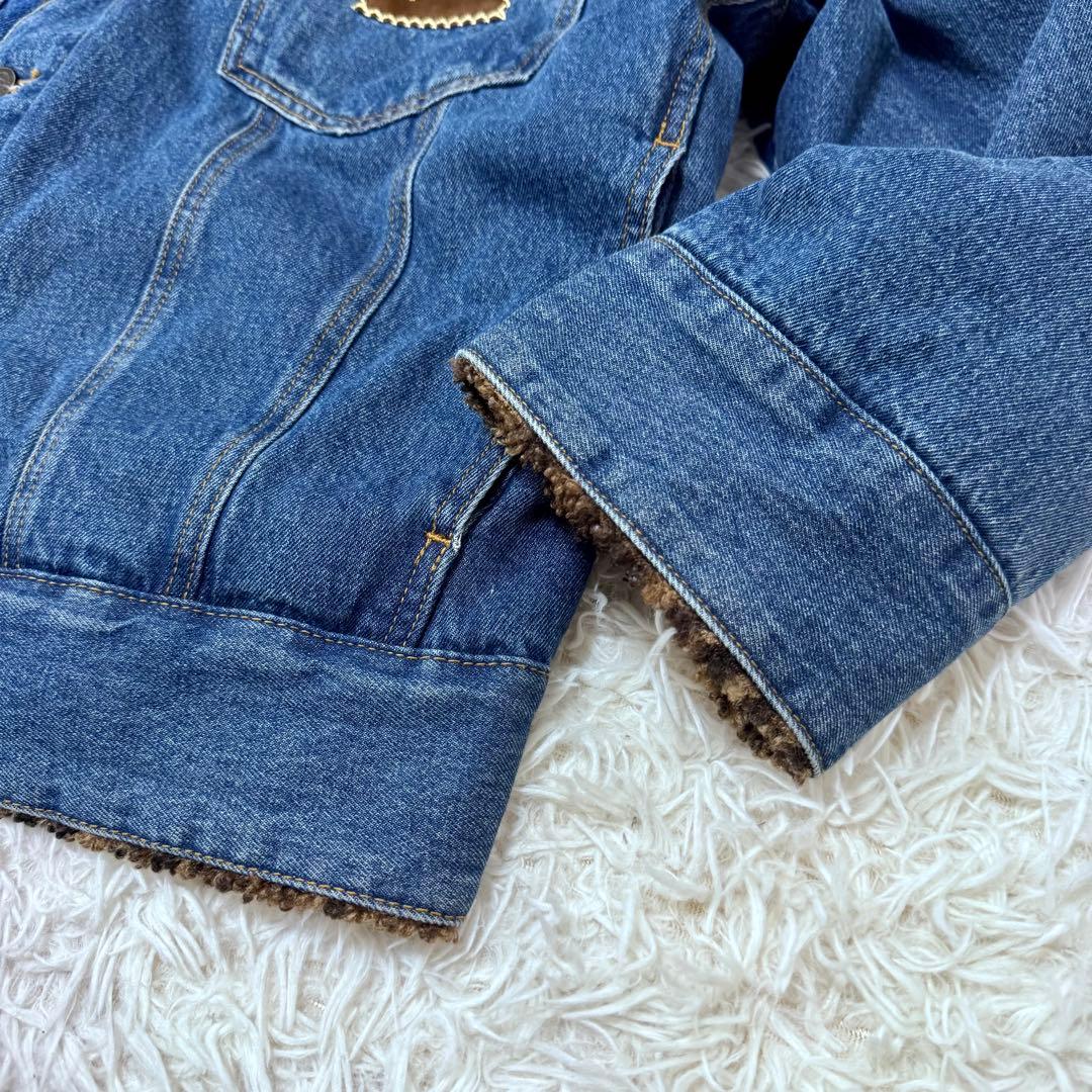 【グリコ様希少】メゾンプリンス リバーシブル デニムジャケット ボア L 3