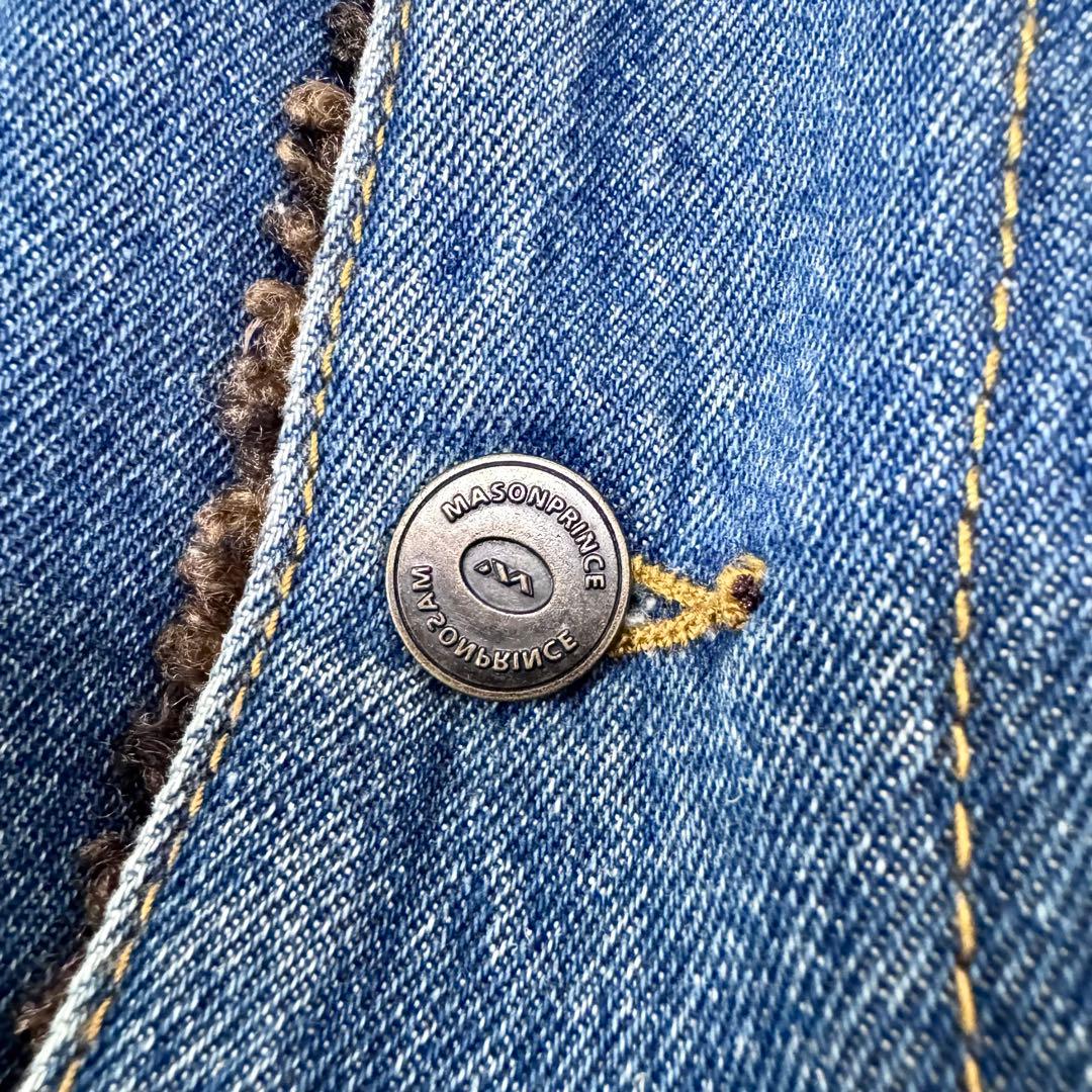 【グリコ様希少】メゾンプリンス リバーシブル デニムジャケット ボア L 3