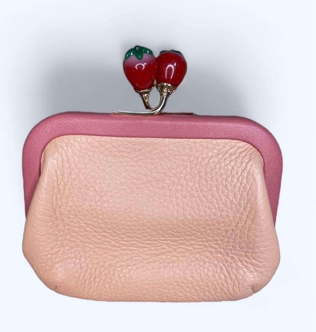 新品未使用】 コーチ キスロック がま口財布ピンク コインケース