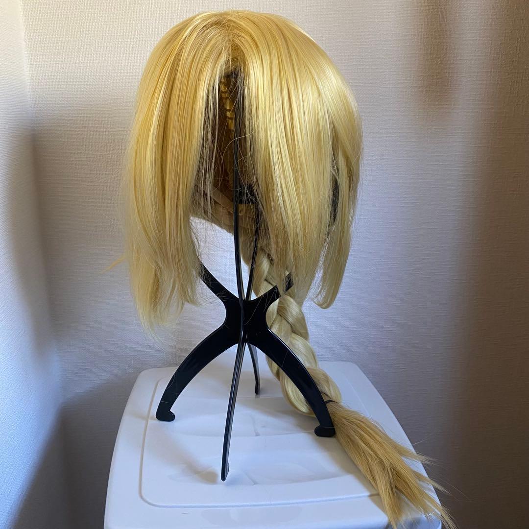 コスプレ☆ブロンドロングウィッグ 金髪 三つ編み 鋼の錬金術師 エド