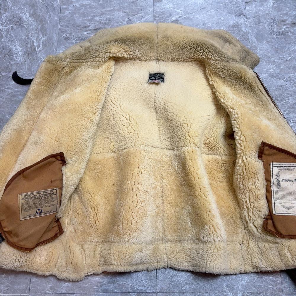 USA製 AVIREX B-3 ムートン フライト ジャケット 36 定価24万