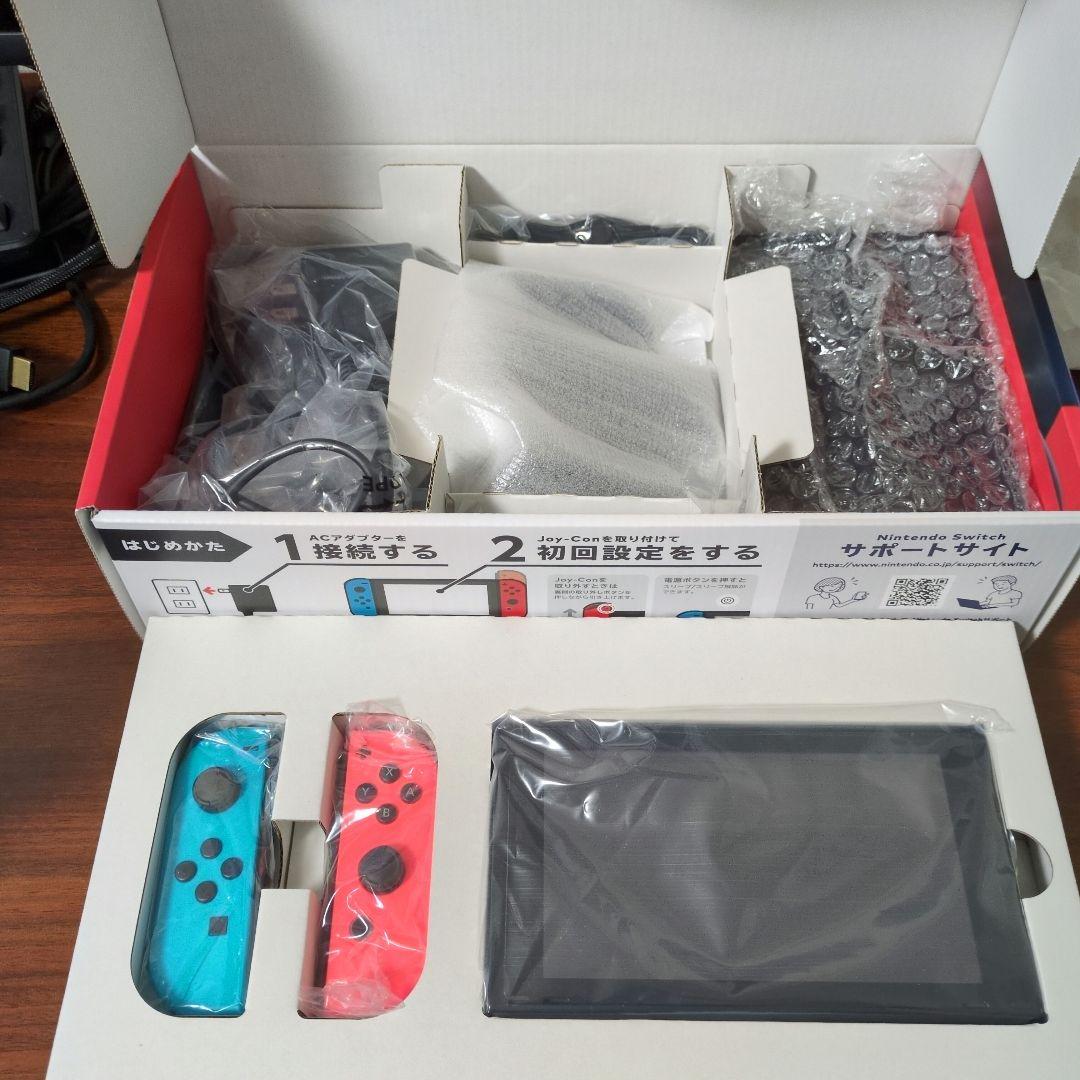 ち*き様 Nintendo Switch 本体 青/赤