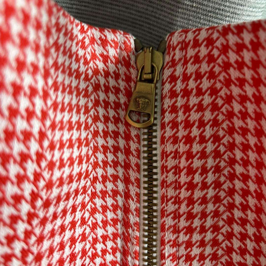 VERSACE ノースリーブひざ丈ワンピース 38