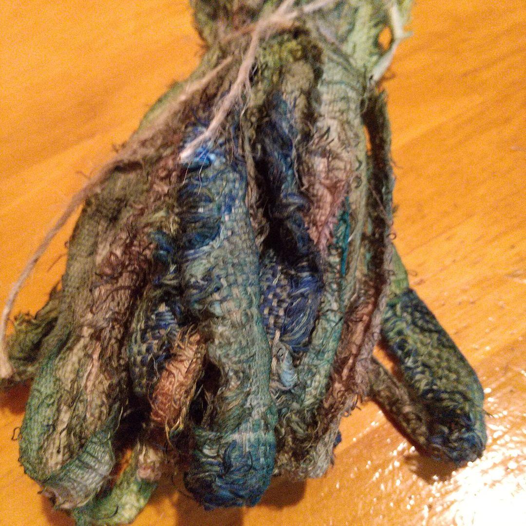 クユラ様専用③ジャンクジャーナル素材。フリンジ生地耳手染め糸