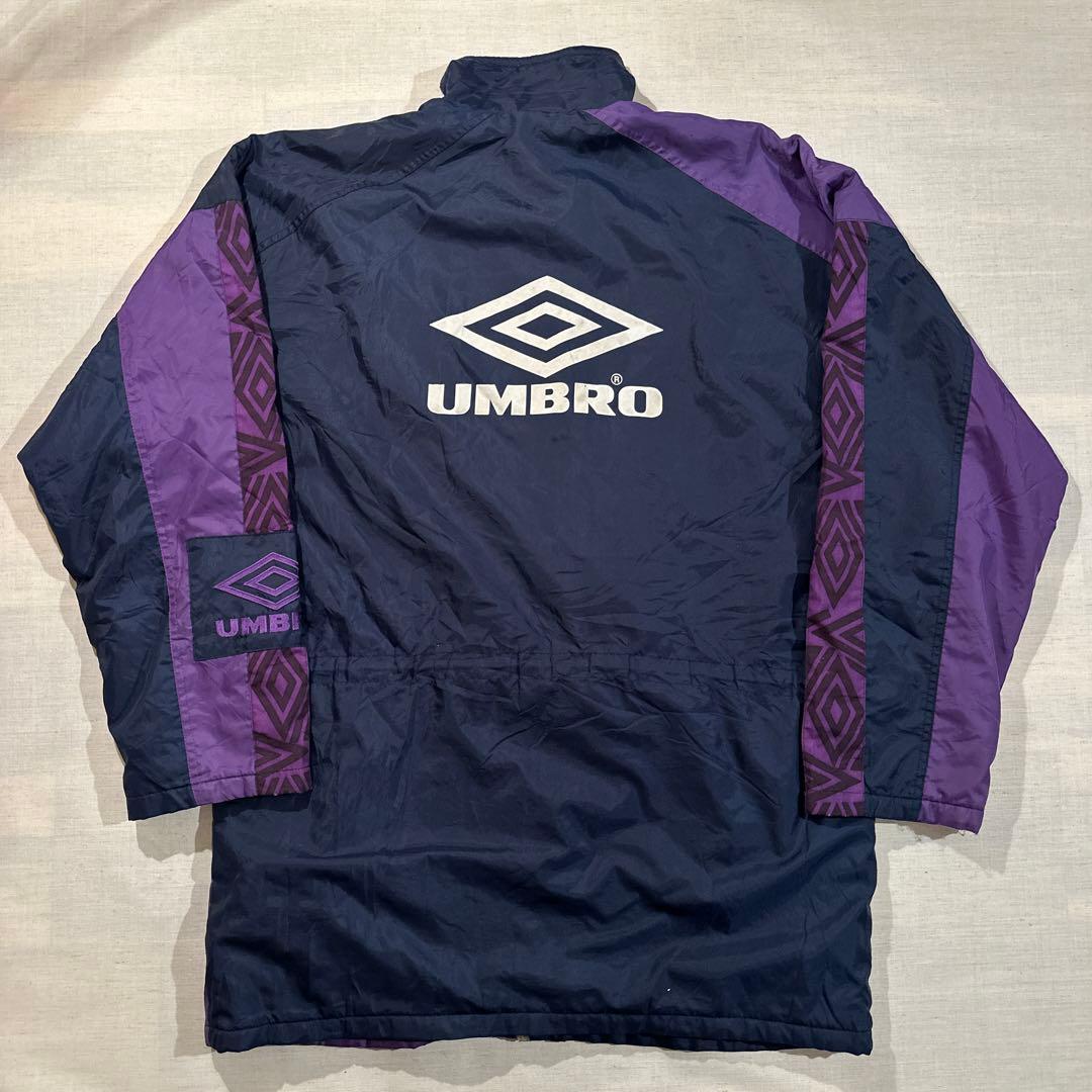 93-95 UMBRO アンブロ マンチェスターシティ ナイロン ベンチコート