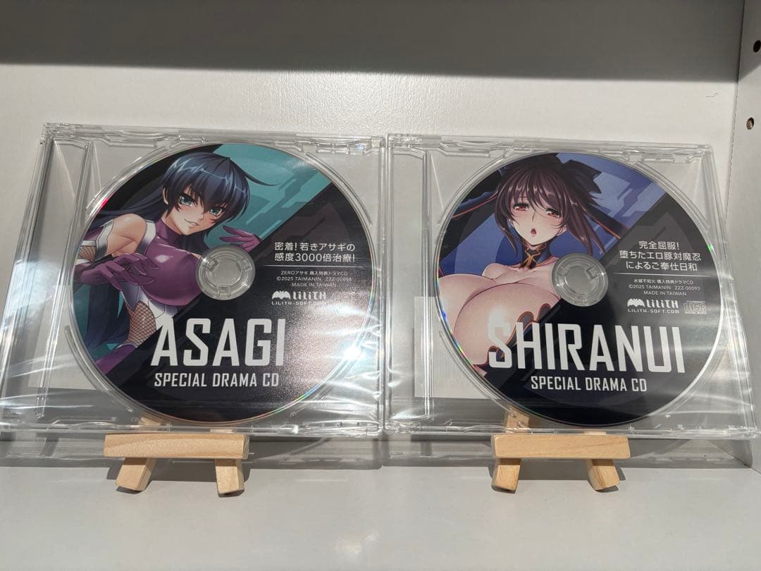 C107 ドラマCD 2枚セット　対魔忍 アサギ 不知火