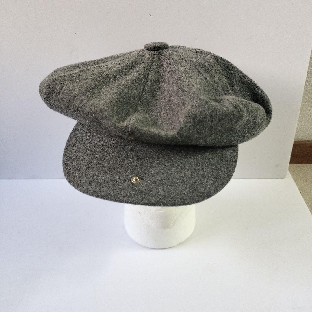 グレー ウール　 キャスケット　ニューヨークハット　ビッグアップル