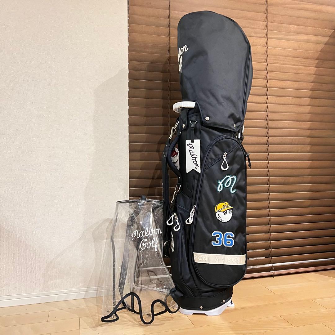 【破格】MALBON マルボンゴルフ キャディバッグ ゴルフバッグ 36紺