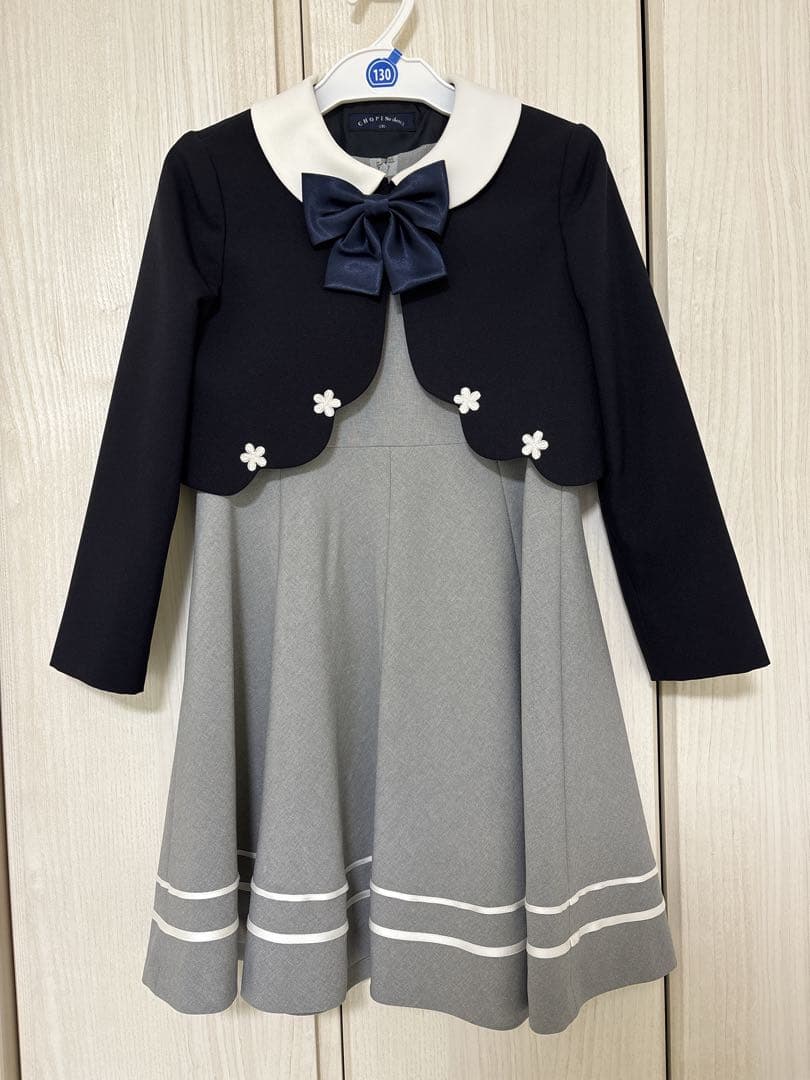 【美品】ショパン ドゥ ボレロ セットアップ 3点 130 リボン 卒服