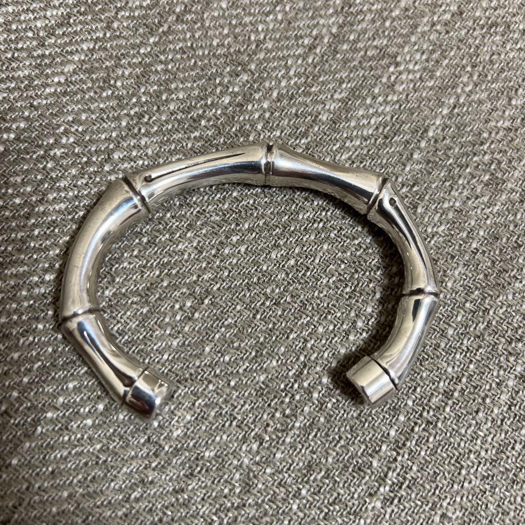 グッチ GUCCI バンブーバングル ブレスレット シルバー925 - メルカリ