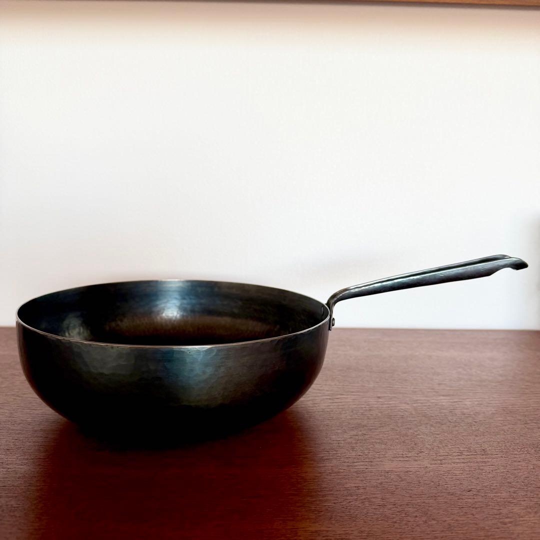 羽生直記さん フライパン 深型 中華鍋 ウォックパン 打ち出しフライパン