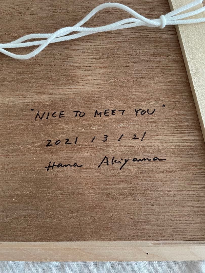 【再値下げ】一点物 秋山花 Hana Akiyama イデー 直筆サイン入り