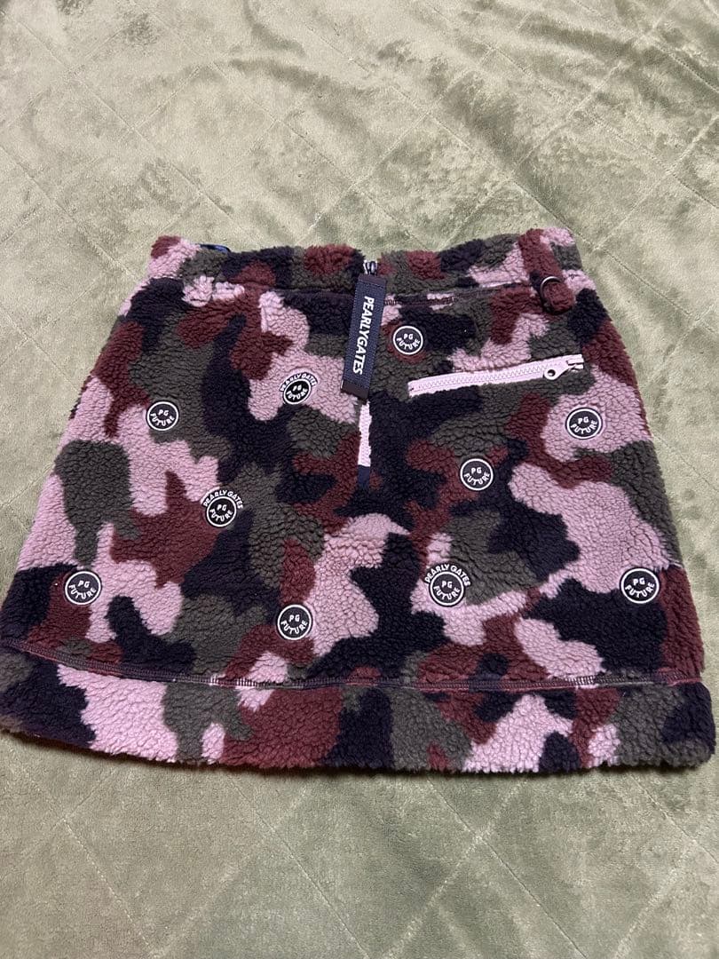 PEARLY GATES 迷彩柄ボアスカート - レディースウェア安価