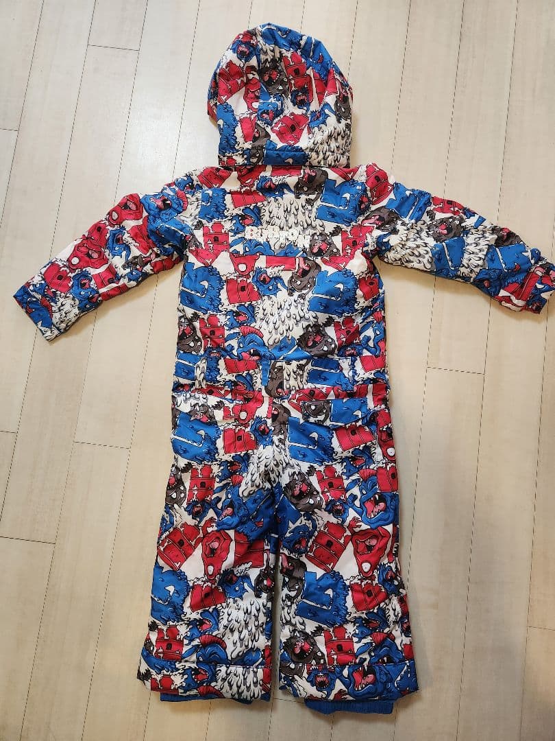 週末値下げ！BURTON キッズ モンスター柄スキーウェア つなぎ 4Tサイズ