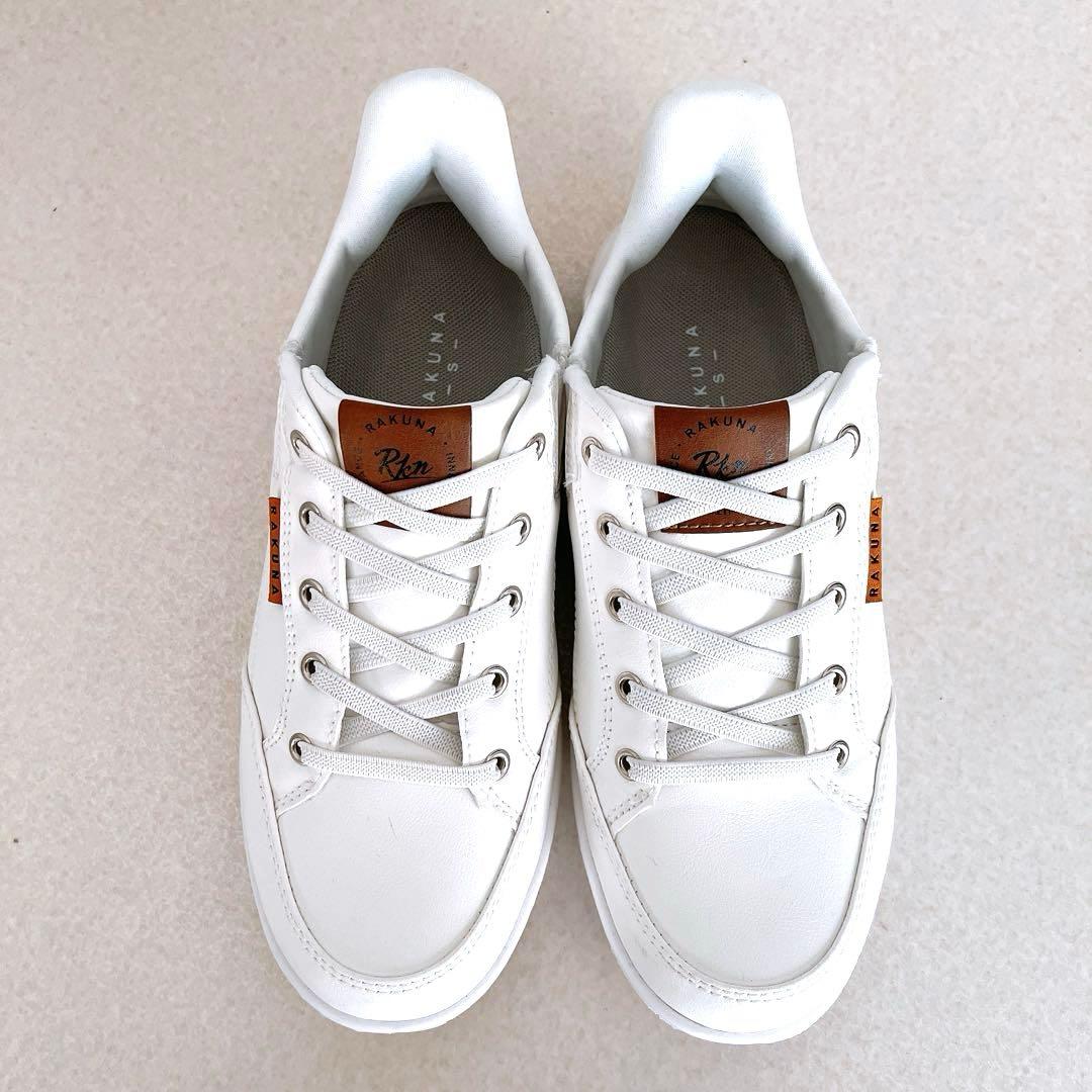 RAKUNA 整体スニーカー2 防水加工 軽量 幅広 スリッポン 22.5cm
