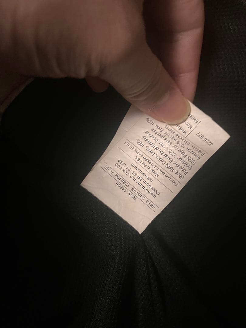 Carhartt 迷彩柄 フード付きジャケット S